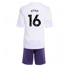 Manchester United Amad Diallo #16 Bortedraktsett Barn 2025-26 Kortermet (+ korte bukser)